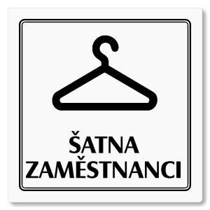 Šatna zaměstnanci, 100x100mm, bílá, Utah
